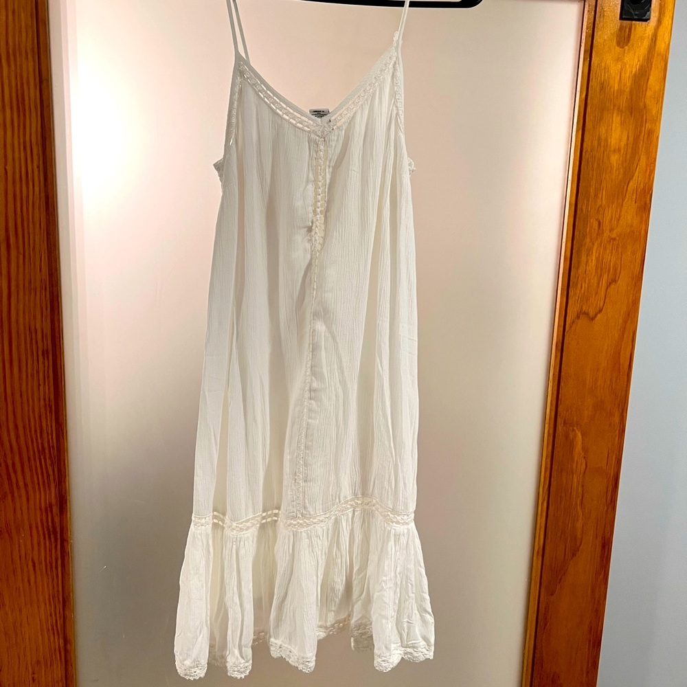 White Lace Detail Cover up